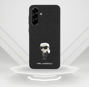 Etui Karl Lagerfeld Fixed Glitter Ikonik Logo Metal Pin do Samsung Galaxy A36 czarny 10