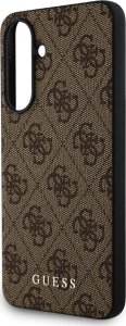 Etui Guess 4G Metal Gold Logo do Samsung Galaxy A56 brązowy 5