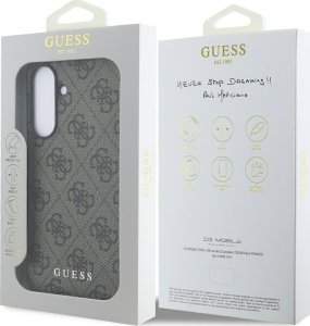 Etui Guess 4G Metal Gold Logo do Samsung Galaxy A56 brązowy 7