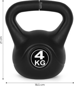 Kettlebell kettle 4 kg do ćwiczeń hantla kula odważnik obciążenie ciężar fitness ModernHome 9