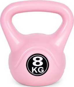 Kettlebell kettle 8 kg do ćwiczeń hantla kula odważnik obciążenie ciężar fitness różowy ModernHome 2