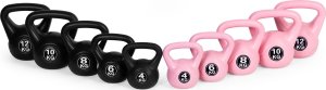 Kettlebell kettle 8 kg do ćwiczeń hantla kula odważnik obciążenie ciężar fitness różowy ModernHome 8