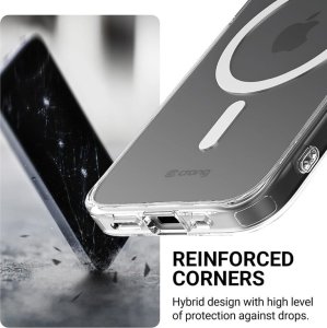 Crong Clear MAG Cover - Etui iPhone 16e MagSafe (przezroczysty) 5
