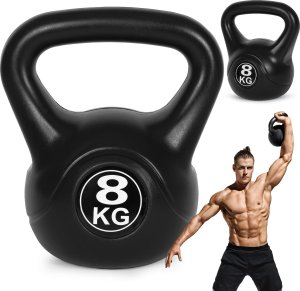 Kettlebell kettle 8 kg do ćwiczeń hantla kula odważnik obciążenie ciężar fitness ModernHome 1