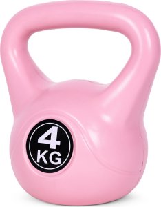 Kettlebell kettle 4 kg do ćwiczeń hantla kula odważnik obciążenie ciężar fitness różowy ModernHome 4