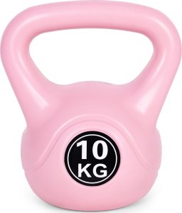 Kettlebell kettle 10 kg do ćwiczeń hantla kula odważnik obciążenie ciężar fitness różowy ModernHome 2