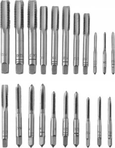 Zestaw gwintowników i narzynek 32el. (M3-M12) metalowa walizka 13