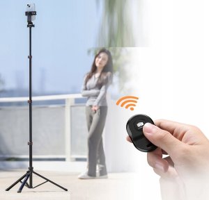 Statyw 1.6m Kijek Selfie 1/4 Uchwyt na Telefon Pilot Bluetooth / ULANZI TB64z 11