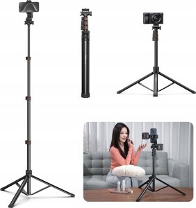 Statyw 1.6m Kijek Selfie 1/4 Uchwyt na Telefon Pilot Bluetooth / ULANZI TB64z 3