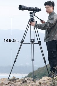 Profesjonalny STATYW do Filmowania VIDEO 25kg 149.5cm BOWL 75mm / Ulanzi / T047 4