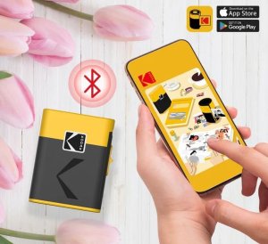 KODAK Label ERA Drukarka Bluetooth do Etykiet Naklejek Grafiki 14mm + Wkład / Label ERA / M50 Żółty 4