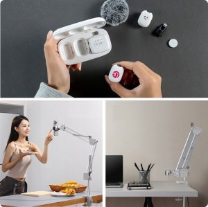 Uchwyt Biurkowy Studyjny Ramię Statyw VLOG do Aparatu Kamery Lampy / ULANZI / TH04 8