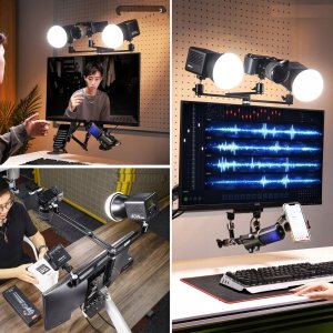 Ulanzi Uchwyt Mocowanie VESA na Monitor + 3x Ramię Głowica 3D 1/4'' - VS01 4