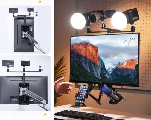 Ulanzi Uchwyt Mocowanie VESA na Monitor + 3x Ramię Głowica 3D 1/4'' - VS01 5