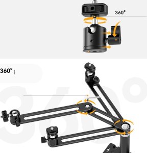Ulanzi Uchwyt Mocowanie VESA na Monitor + 3x Ramię Głowica 3D 1/4'' - VS01 7