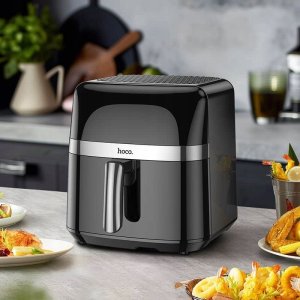 Frytkownica beztłuszczowa Hoco Frytkownica bezolejowa Air Fryer z ekranem dotykowym 8L 1700W HE20 czarna 8