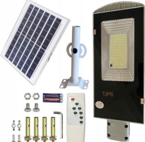 Lampa solarna ogrodowa / uliczna na słup 50W 100 LED RC-K-1327 1