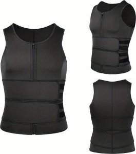 Kamizelka neoprenowa męska treningowa RC-K-1365 rozmiar S czarna 2