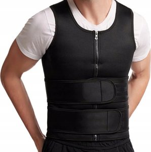 Kamizelka neoprenowa męska treningowa RC-K-1365 rozmiar S czarna 3