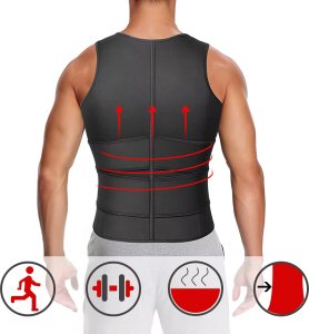 Kamizelka neoprenowa męska treningowa RC-K-1365 rozmiar S czarna 6