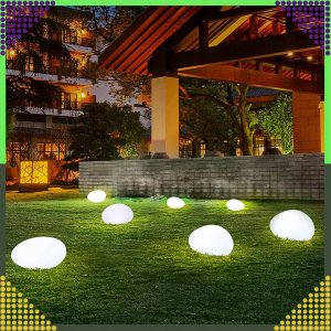 Lampa solarna LED w kształcie kamienia 14 cm RC-K-1486 2