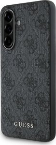 Case Guess 4G Metal Gold Logo for Samsung Galaxy A36 black 1
