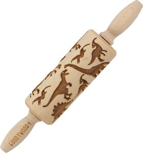 Wałek do ciasta mini dinozaur + szczotka 1