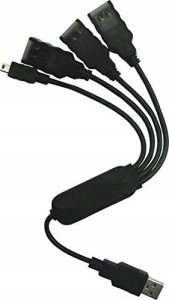 HUB USB PremiumCord PremiumCord USB2.0 HUB 4-portový Black cable 3
