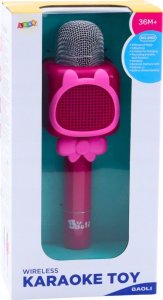 Bezprzewodowy Mikrofon Bluetooth Do Karaoke Nagrywanie Zmiana Głosu Różowy 4