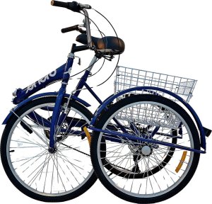 ROWER 3-KOŁOWY SKŁADANY 24 GRANATOWY SHIMANO 7-BIEGOWY 2