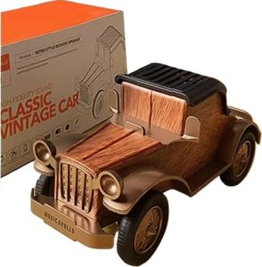 Drewniany Głośnik Bluetooth Vintage Stojak Na Telefon Mini Stereo Prezent 1