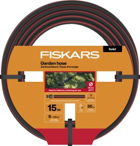 FISKARS Wąż ogrodowy 19 mm 3/4" 15 m Solid do podlewania trawnika trawy 1