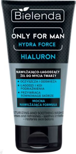 Bielenda Only for Man Hydra Force Żel do mycia twarzy nawilżająco-łagodzący 150ml 1
