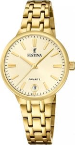 Zegarek damski Festina F20719-2 złoty 1