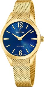 Zegarek damski Festina F20077-4 złoty 1