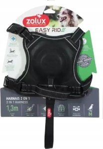 Zolux Szelki ze smyczą automatyczną Easyride M czarne 2