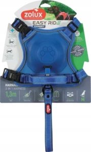 Zolux Szelki ze smyczą automatyczną Easyride M niebieskie 2