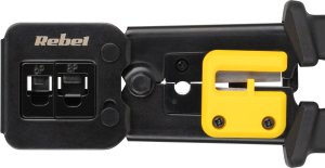 Rebel Tools Zaciskarka zaciskacz wtyków przelotowych RJ45 RJ12 RJ11 6/8P Rebel 3