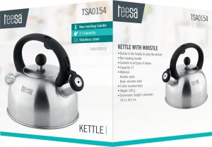 Czajnik ze stali nierdzewnej Teesa z gwizdkiem 2L gaz indukcja 4