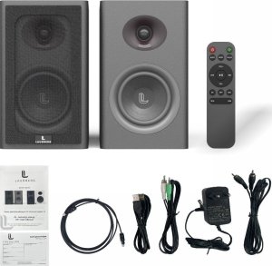 Głośniki do komputera bluetooth Laudberg XS1B 2.0 Czarne 80W pilot HDMI ARC USB DAC 4