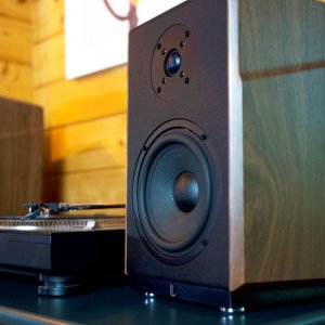 Głośniki półkowe kolumny podstawkowe Laudberg M1 2.0 do telewizora 120W HDMI ARC 5