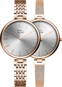 Zegarek damski Pierre Ricaud P22061.9117Q-SET różowe złoto 4