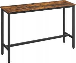 Bar , kuchnia, wysoki stół do jadalni, solidna stalowa rama, 40 x 140 x 90 cm, łatwy montaż, wzornictwo przemysłowe, rustykalny 1