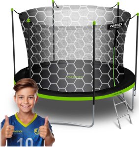NeoSport Trampolina ogrodowa 6ft/183cm z siatką wewnętrzną i drabinką 1