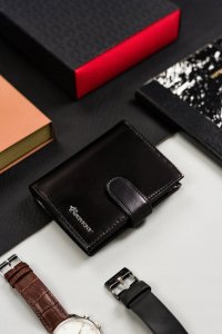 Rovicky Skórzany, duży portfel męski z systemem RFID 2
