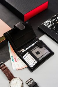 Rovicky Skórzany, duży portfel męski z systemem RFID 5