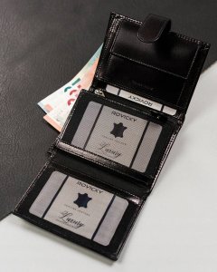 Rovicky Skórzany, duży portfel męski z systemem RFID 7