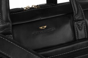 Torba Peterson Skórzana, męska torba na laptopa 4
