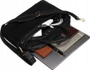 Torba Peterson Skórzana, męska torba na laptopa 5