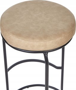 Beliani Krzesło barowe Zestaw 2 Beżowy MILROY 7